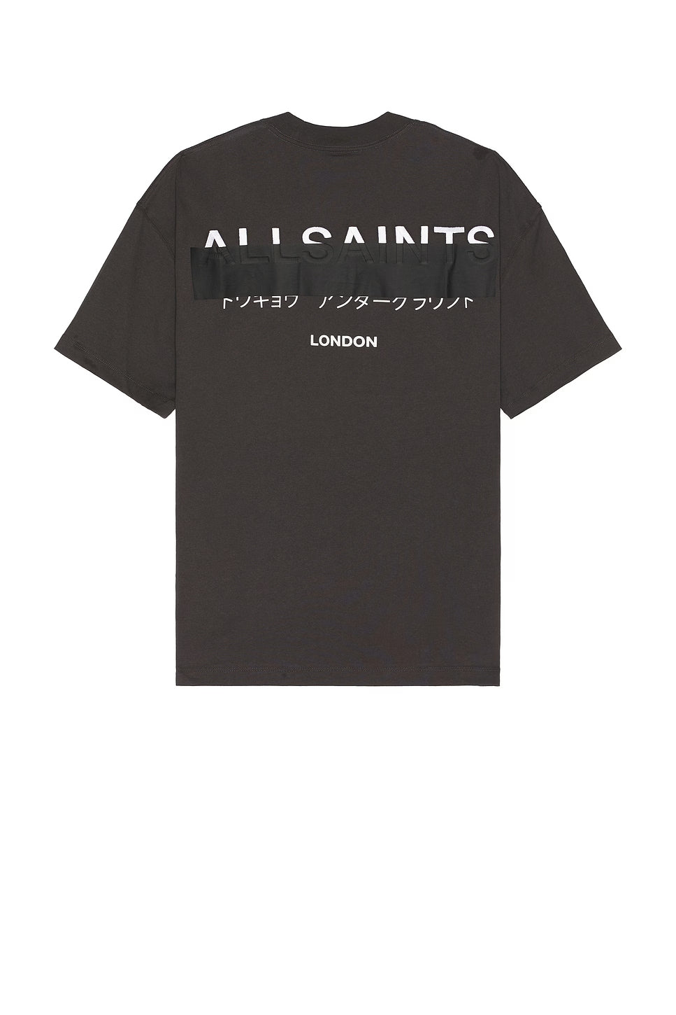 AllSaints Redact Logo Tee Washed Black