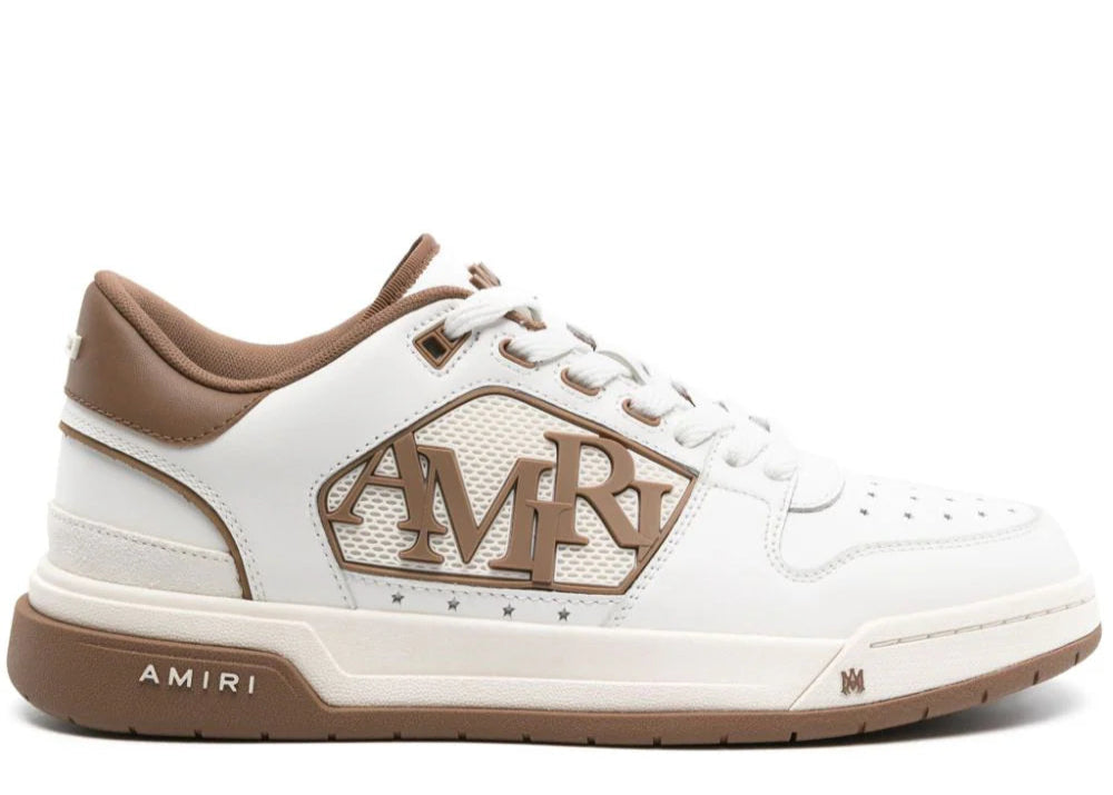 Amiri Classic Low White Brown