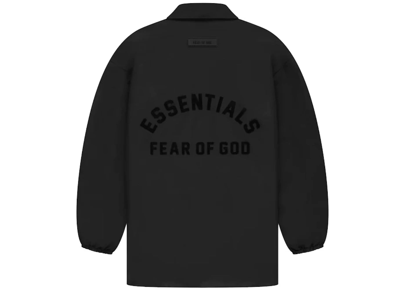 Fear of God Essentials Coaches Black Jacket