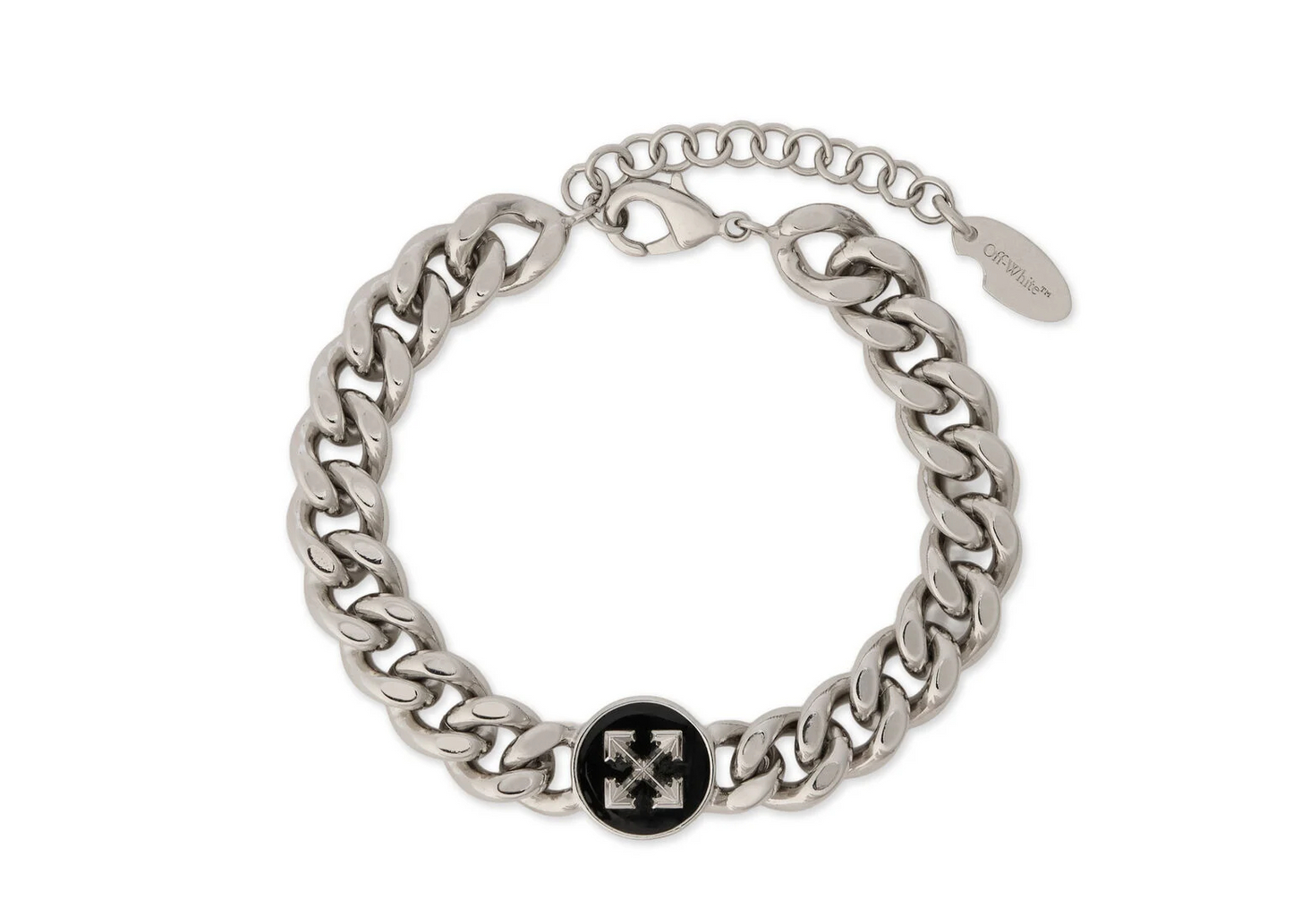 Off-White Round Arrow Chain Bracelet