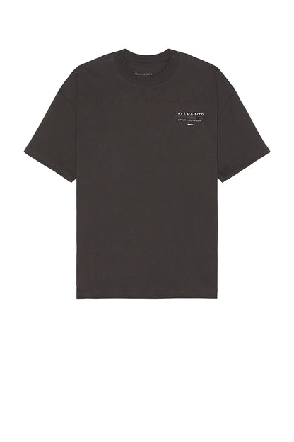 AllSaints Redact Logo Tee Washed Black