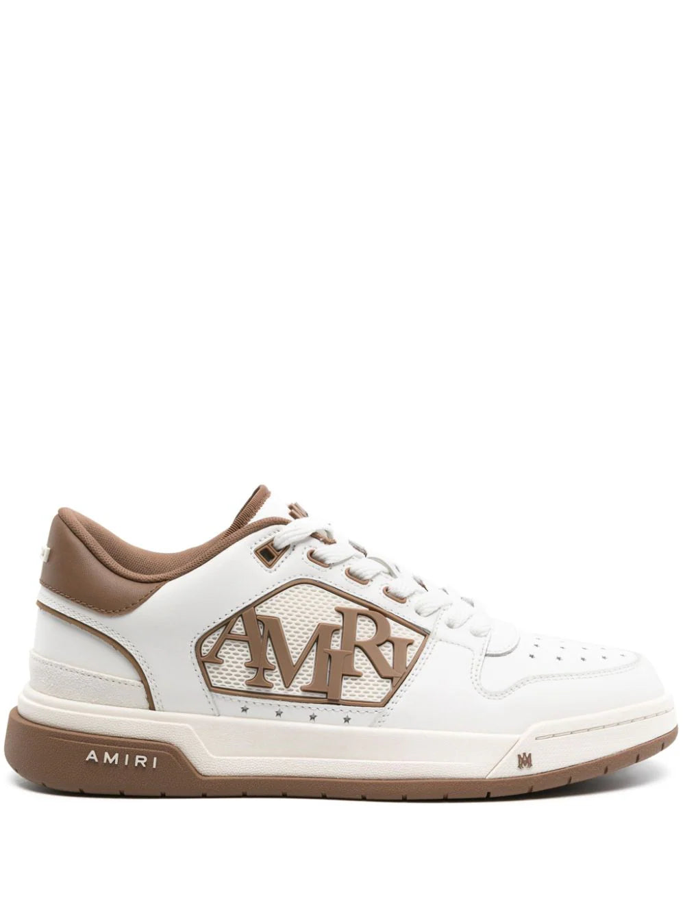 Amiri Classic Low White Brown