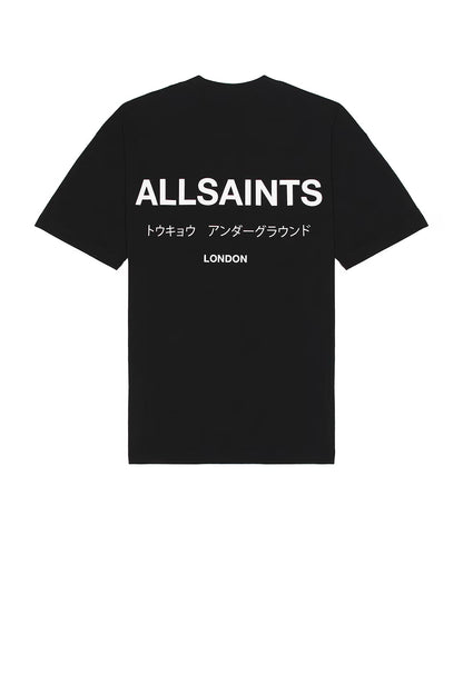 AllSaints Underground Crewneck Tee Black