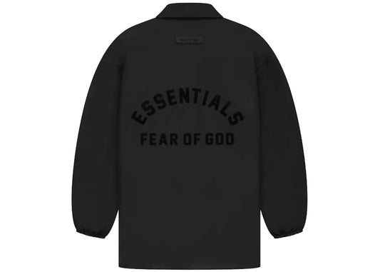 Essentials Fear of God Coaches Black Jacket