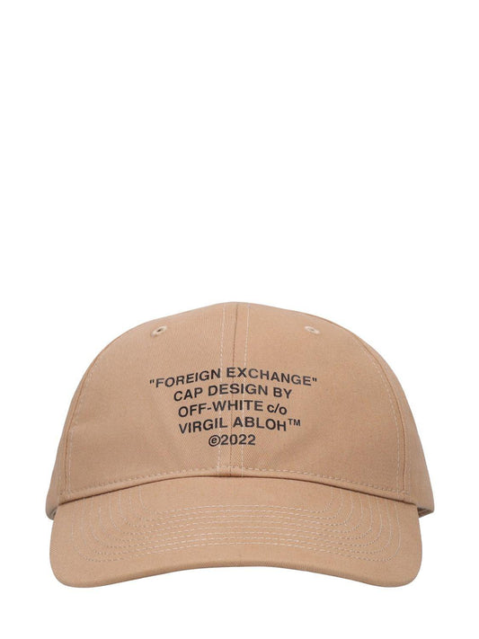 Off-White Foreign Exchange Cap Beige