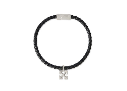 Off-White Arrow Leather Bracelet Black